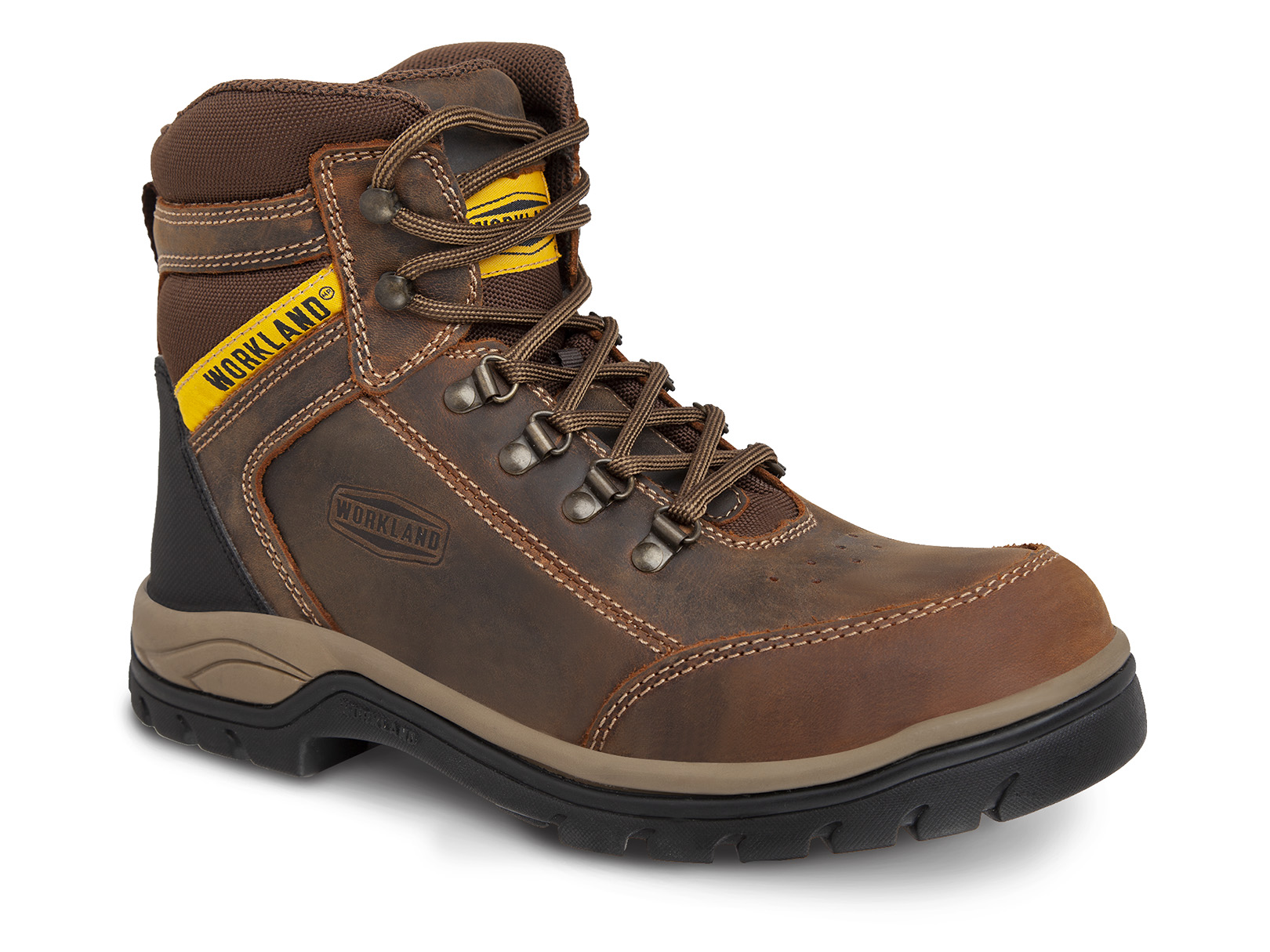 Bota Casual Bota Hombre Industrial Workland 77405 color Café