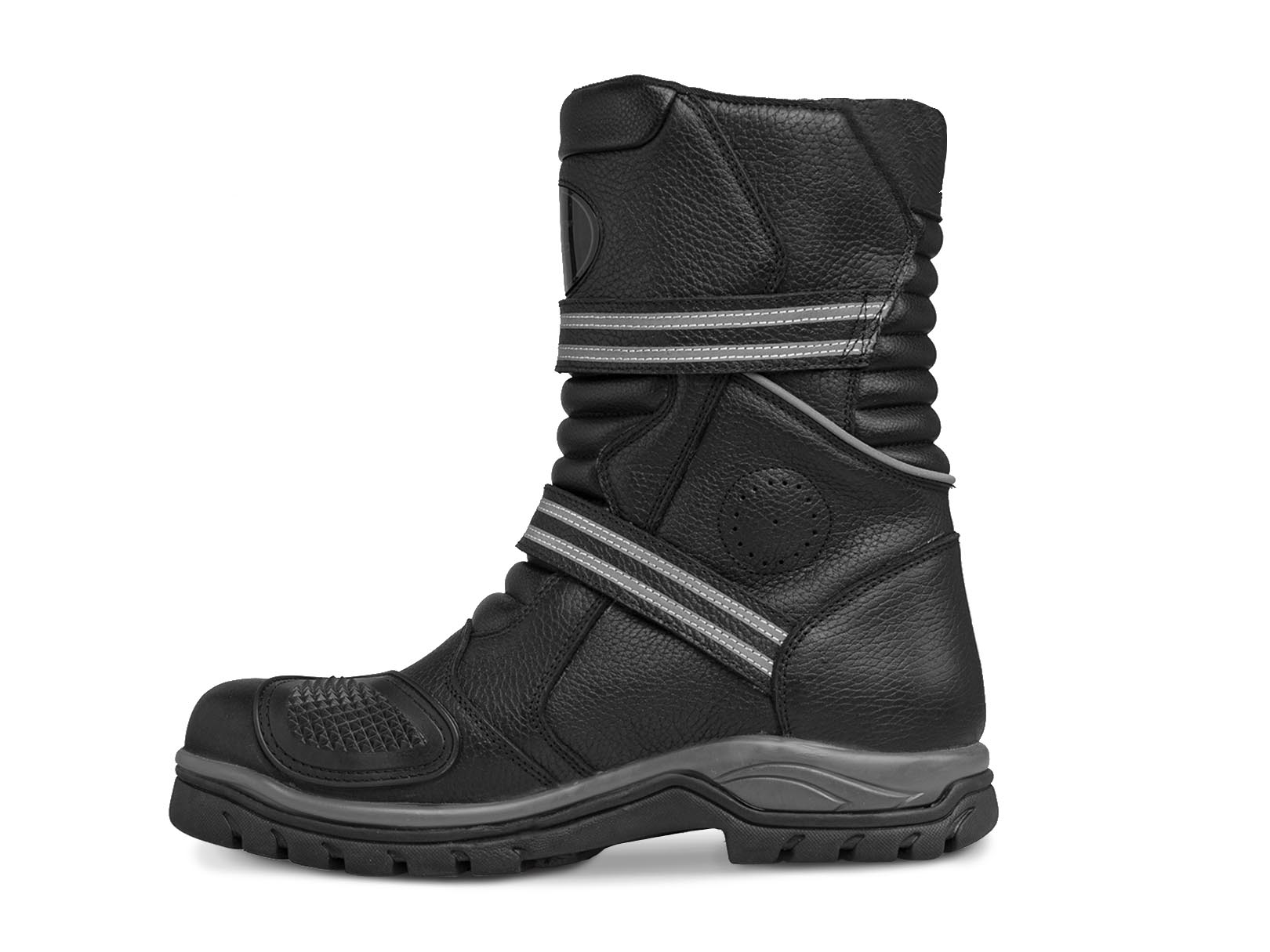 Foto 4 pulgar | Bota Hombre Motociclista Trabajo Biker Workland 77429 Negro