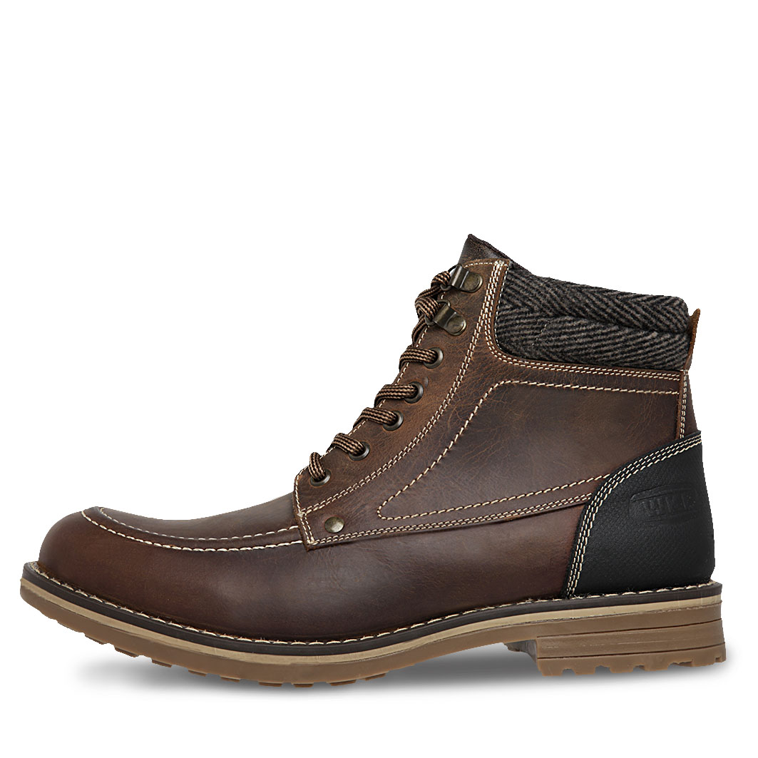 Foto 4 pulgar | Bota Hombre Vestir Caballero Biker Workland 89727 color Café