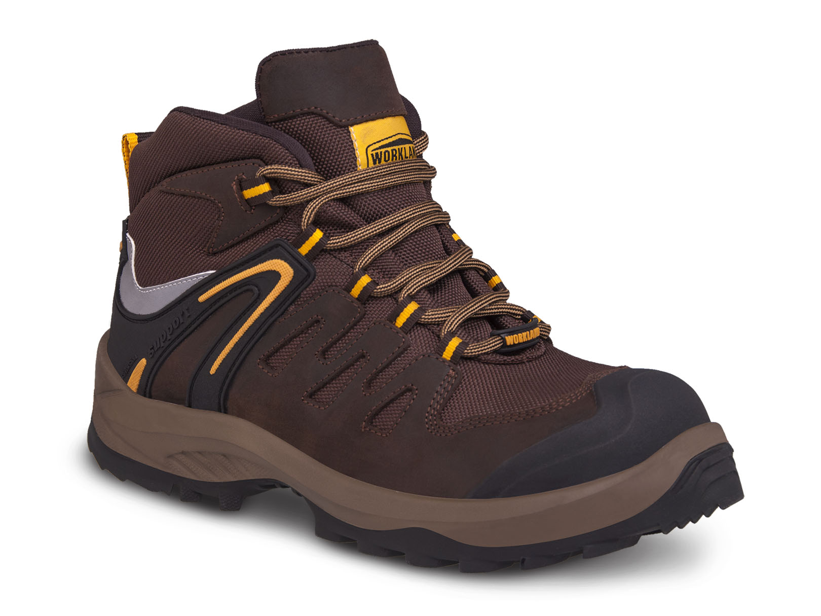 Bota para Hombre Industrial Botín Hiking Workland 76404 Chocolate