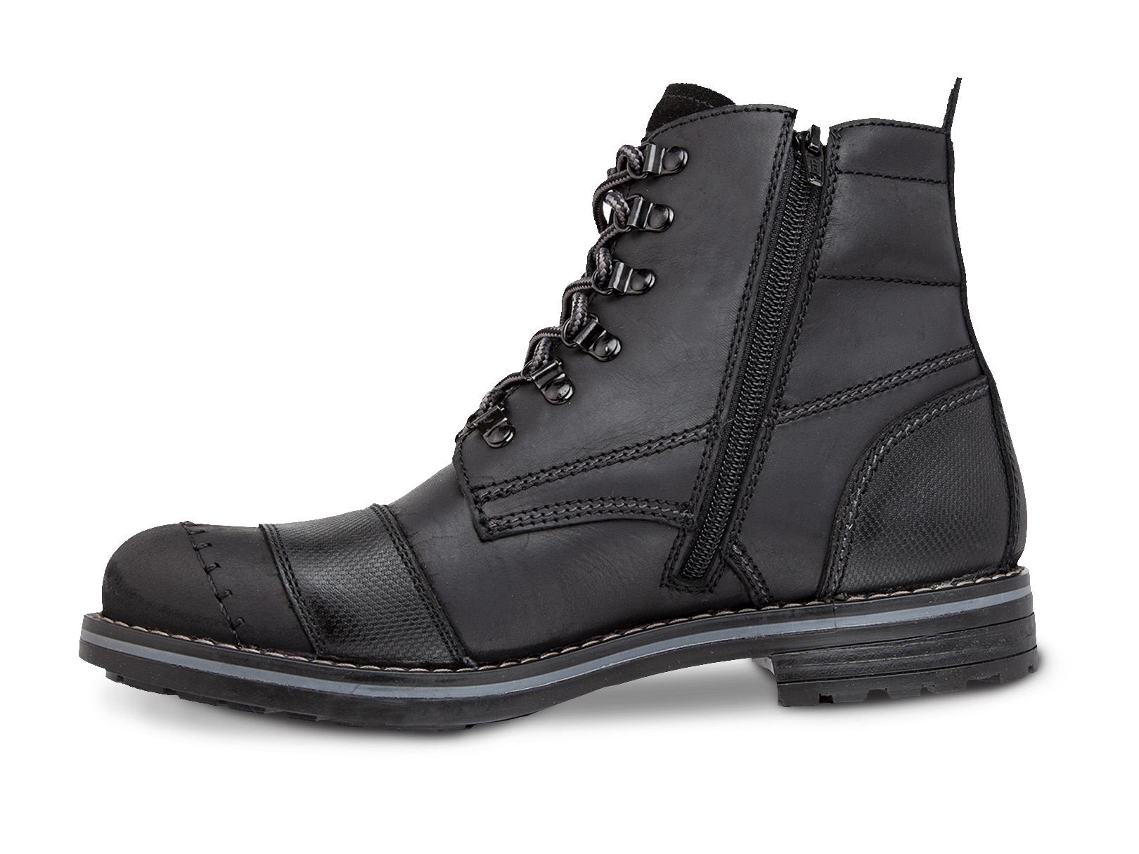 Foto 4 pulgar | Botas Biker Motociclista Hombre Casual Workland 89728 color Negro