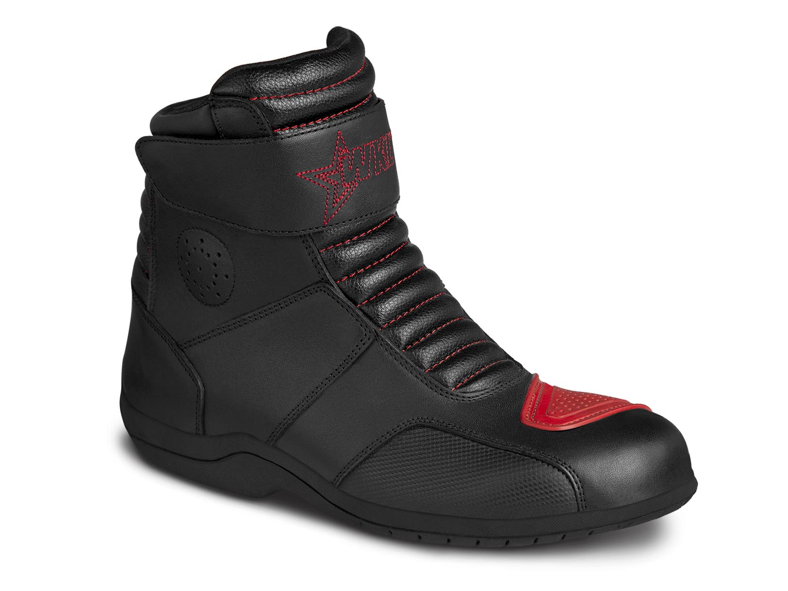 Bota Hombre Motociclista Biker Deportivo Workland 8008 color Negro