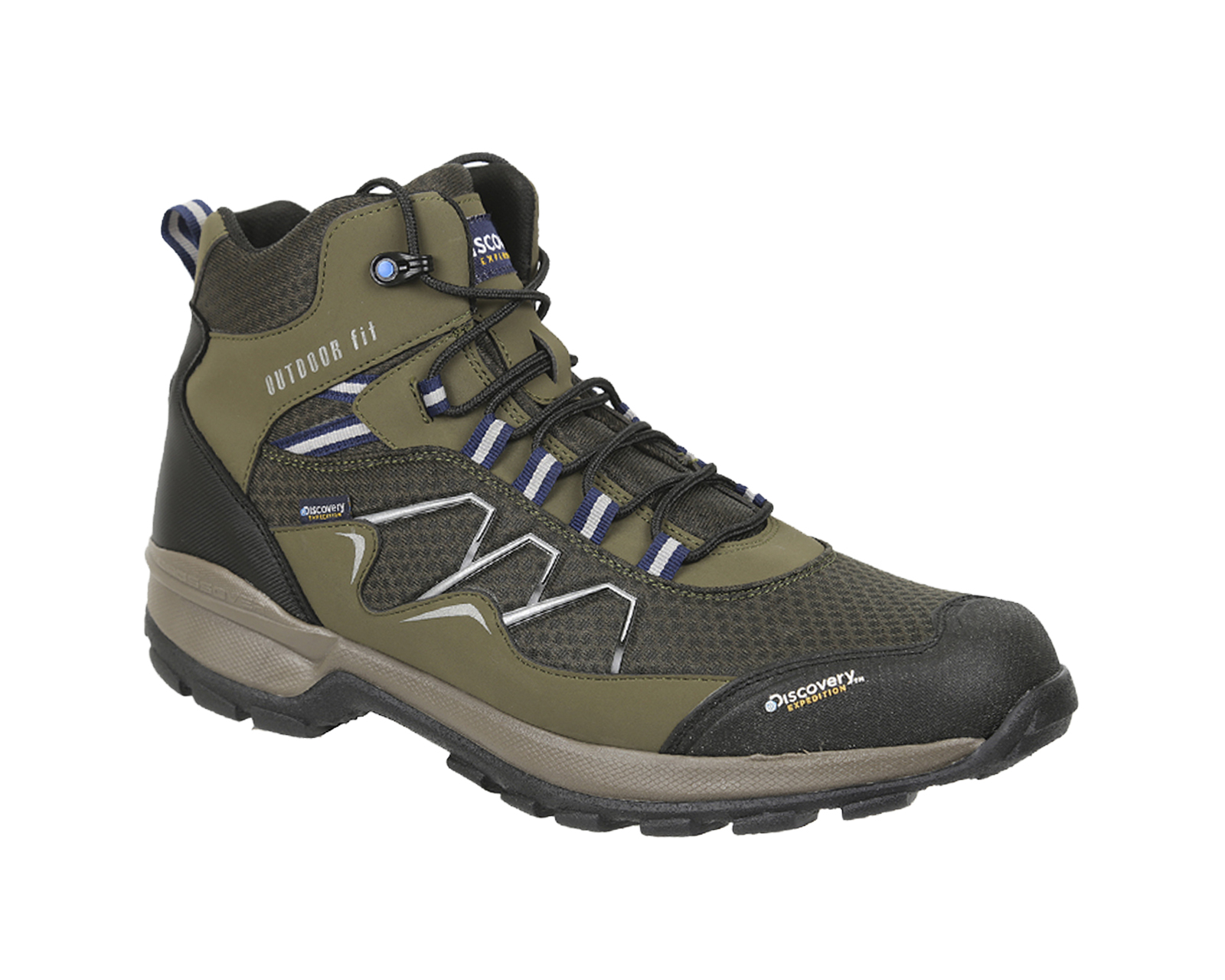 Foto 2 pulgar | Bota Outdoor Discovery Expedition Rhon 2320 color Verde Militar para Hombre