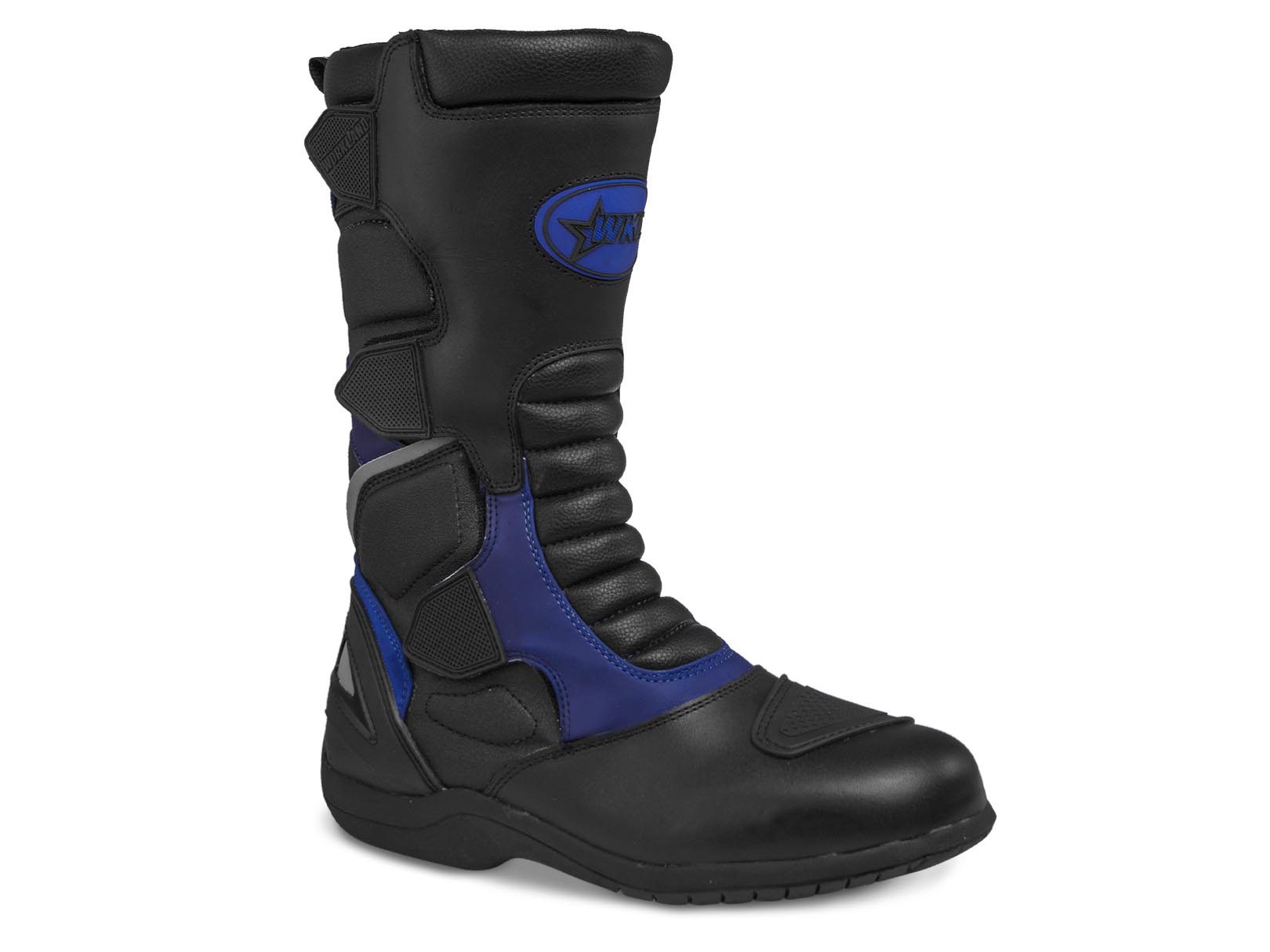 Foto 2 pulgar | Botas Biker Hombre Doble Proposito Moto Workland 009 Azul