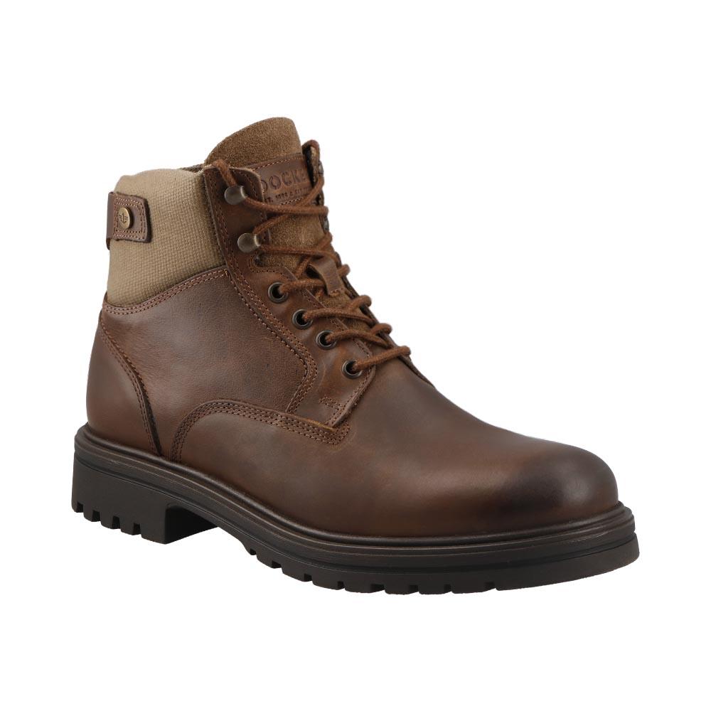 Botas Dockers color Café para Hombre de Piel Casuales Urbanas