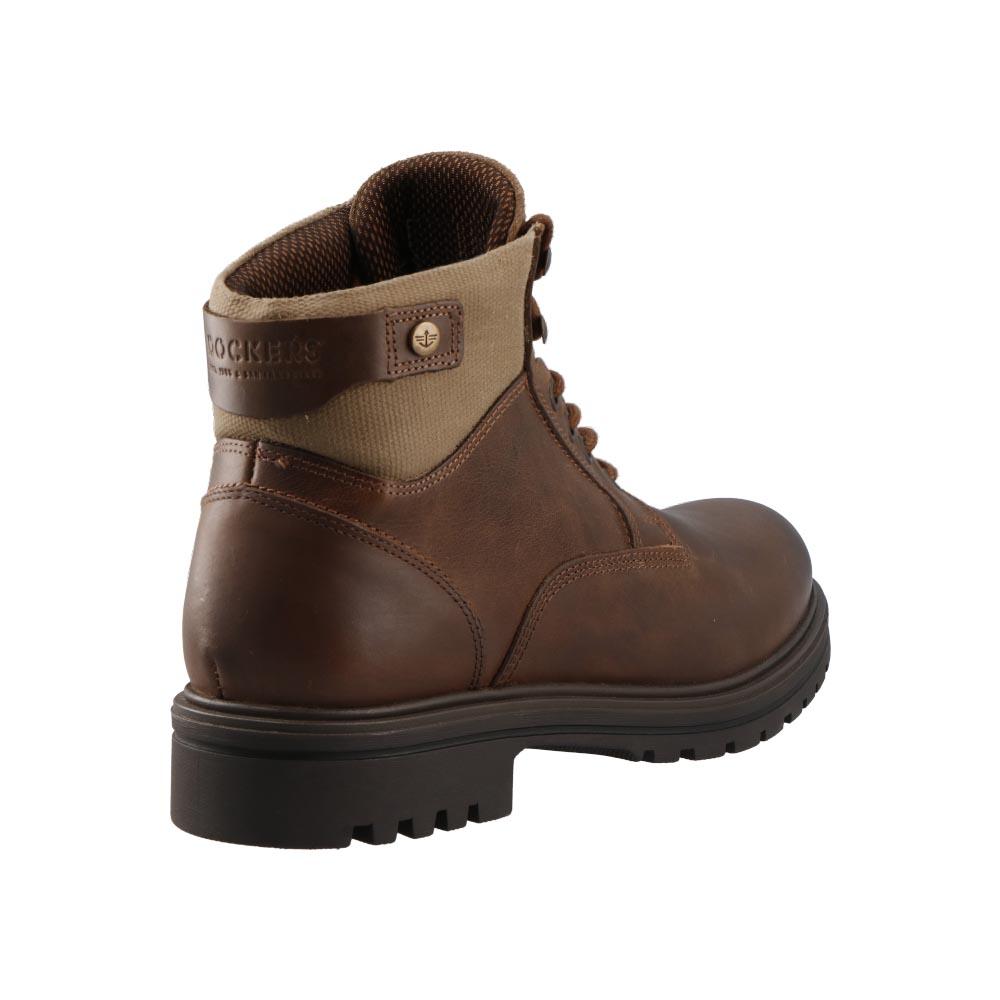 Foto 4 pulgar | Botas Dockers color Café para Hombre de Piel Casuales Urbanas