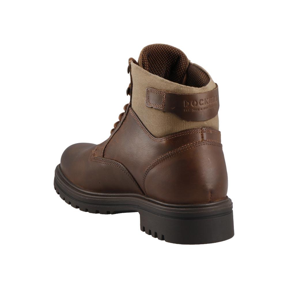 Foto 4 | Botas Dockers color Café para Hombre de Piel Casuales Urbanas