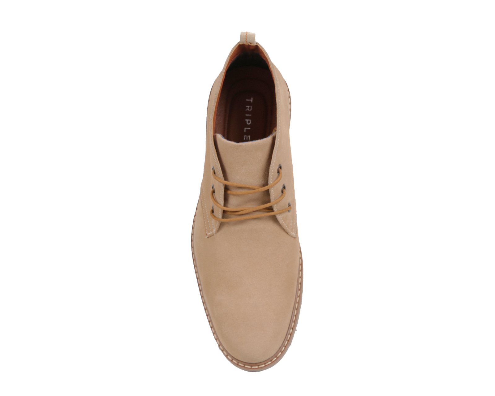 Foto 3 pulgar | Bota Casual Gamuza Triples Enzo 35802 Beige para Hombre