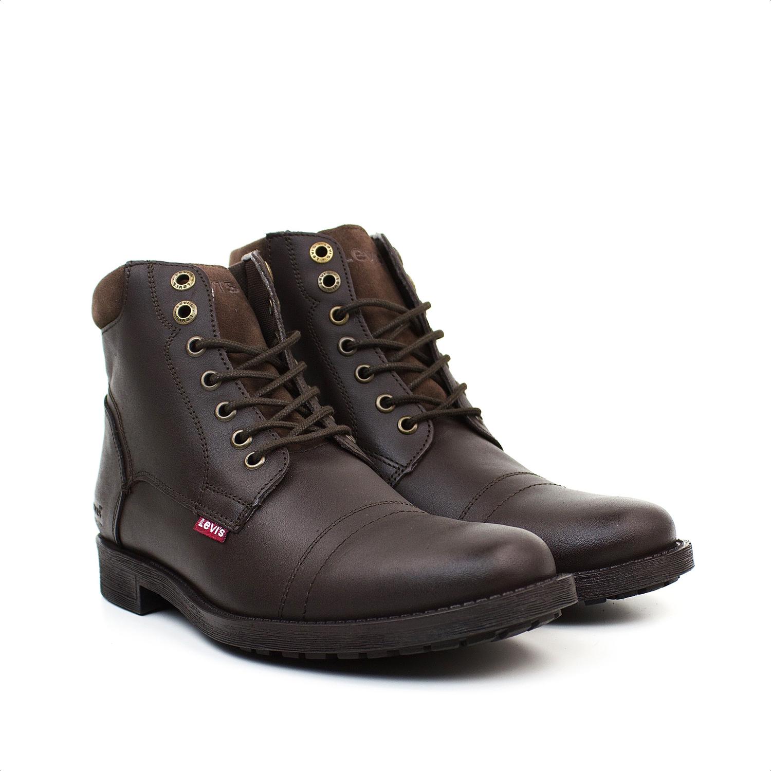 Foto 3 pulgar | Bota de Piel Levi's L229177 color Café Choco para Hombre