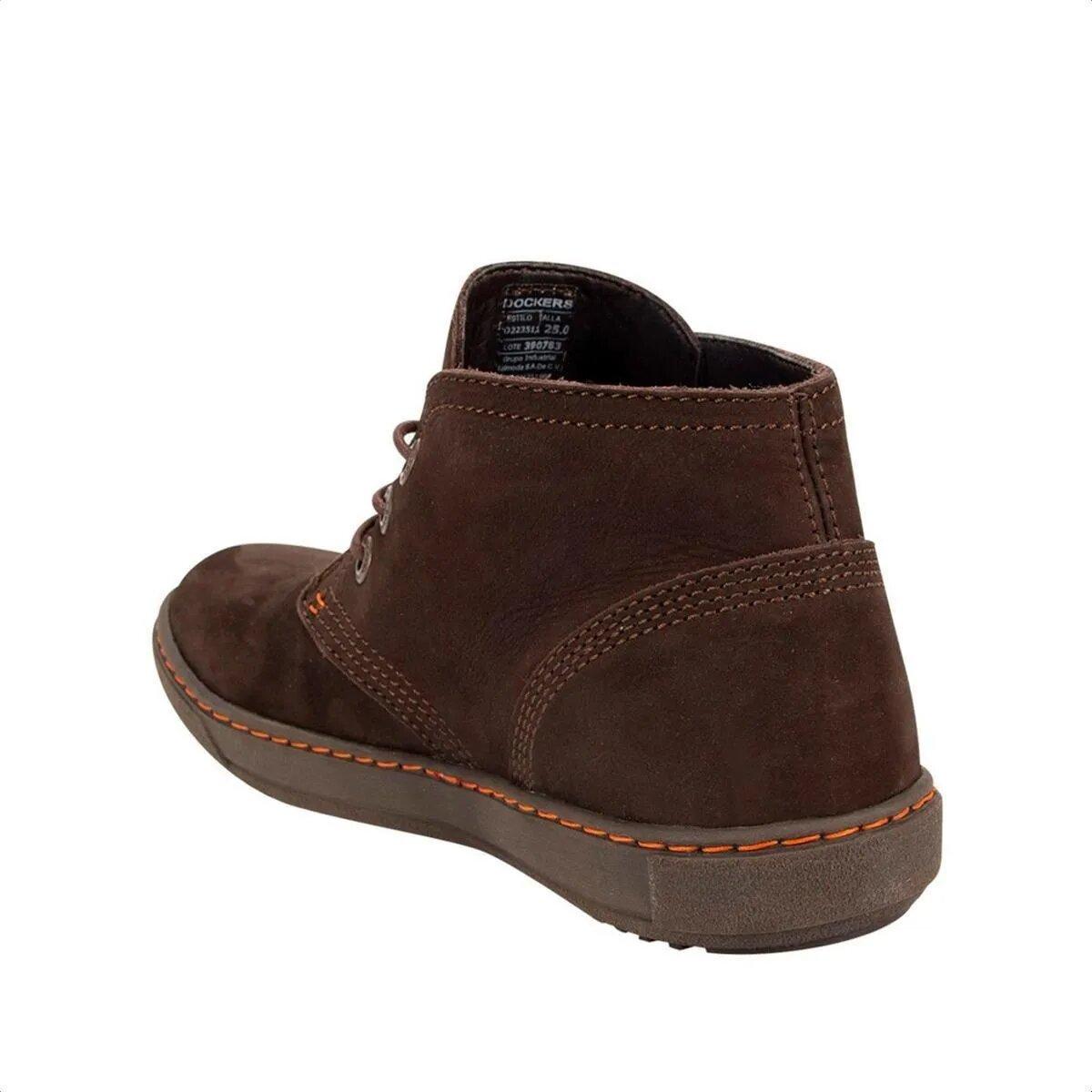 Foto 3 pulgar | Botines Dockers de Piel Marrones para Hombre