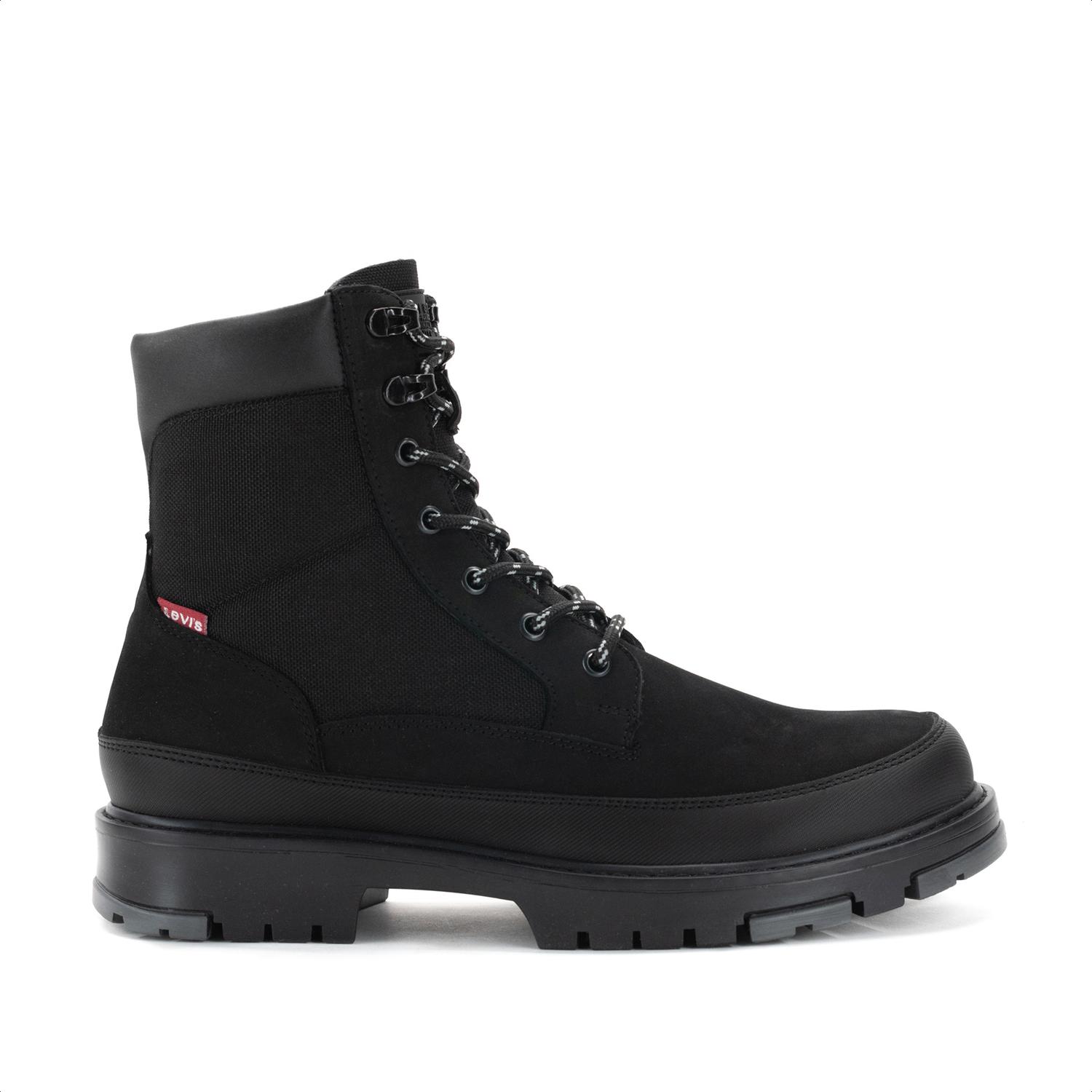 Bota Táctica de Piel Levi's L221421 color Negro para Hombre