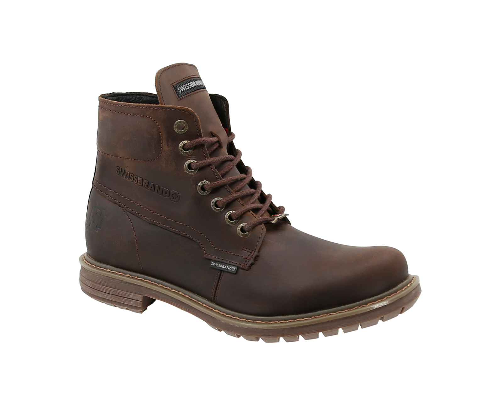 Bota Urbana Swissbrand Zug 361 color Café para Hombre