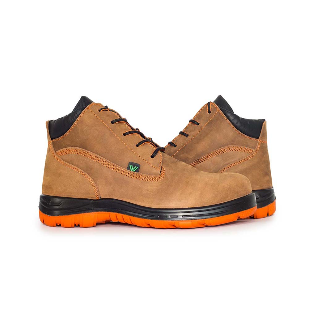 Bota De Seguridad Vanvien Euro Dx EURSKPK1D color Café De Piel Pull-up