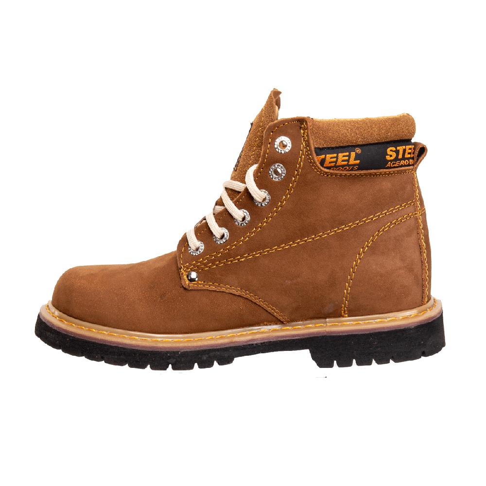 Foto 3 pulgar | Botas Steel Boost Cafés para Hombre