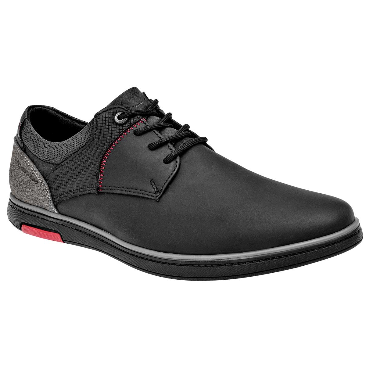 Negro Total Zapato Casual Para Hombre Negro Gris, Código 104861-1