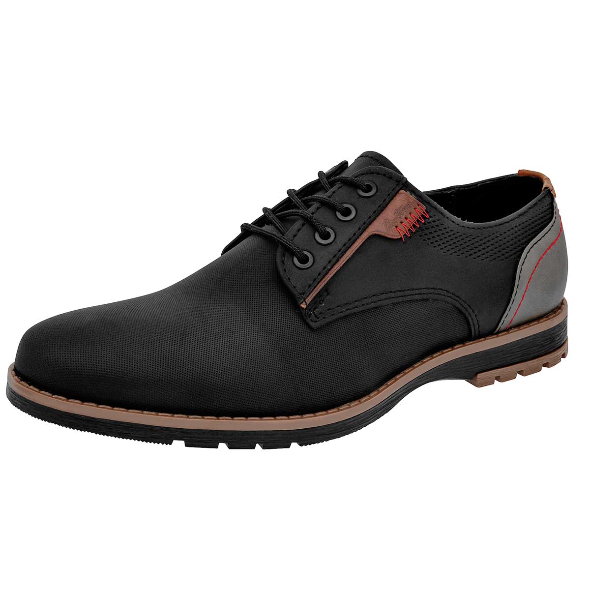 Zapato Casual para Hombre Negro Total Gris 101006-3