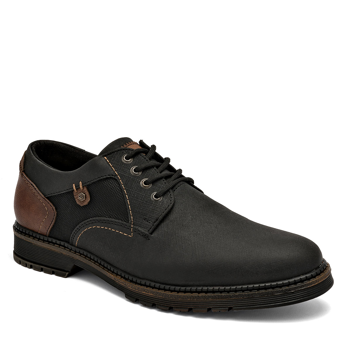 Zapato Casual Negro Total Negro 121021-f para Hombre