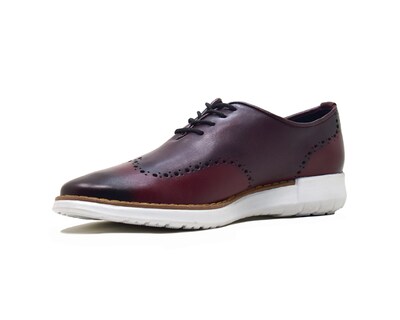 Foto 2 | Bostoniano Warlock 5039 Vino De Piel Para Hombre