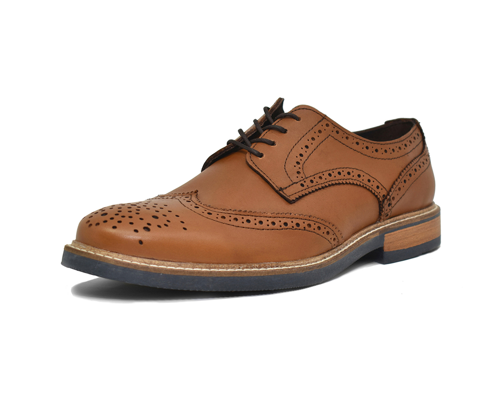 Foto 2 pulgar | Bostoniano Warlock 8003 Miel De Piel Para Hombre