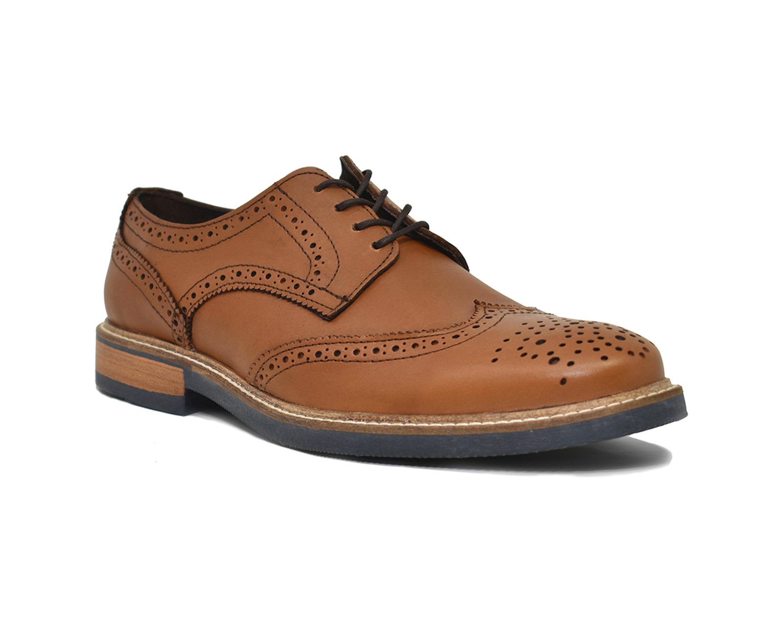 Foto 2 | Bostoniano Warlock 8003 Miel De Piel Para Hombre