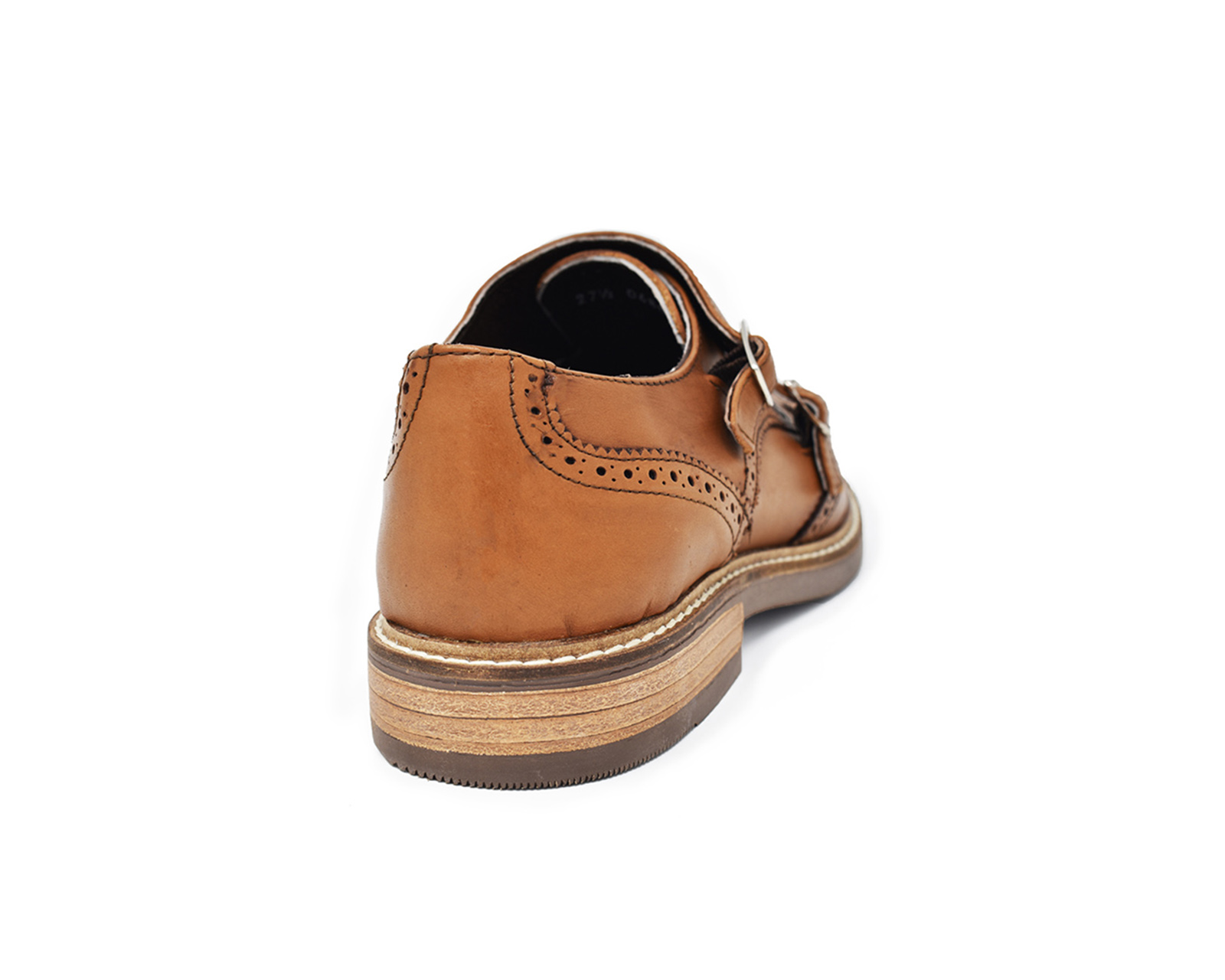 Foto 4 pulgar | Monk Strap Bostoniano Warlock 8011 Miel De Piel Para Hombre
