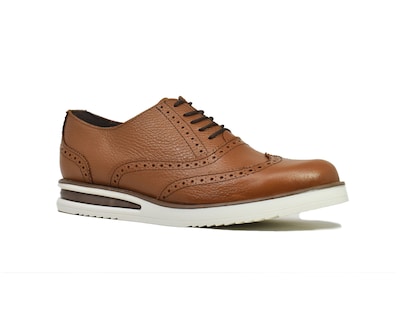 Foto 1 | Bostoniano Warlock 9156 Maple De Piel Para Hombre