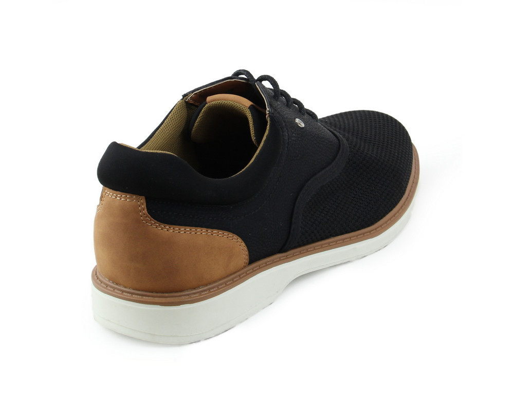 Foto 3 | Zapatos Casuales Lob Footwear Negros para Hombre