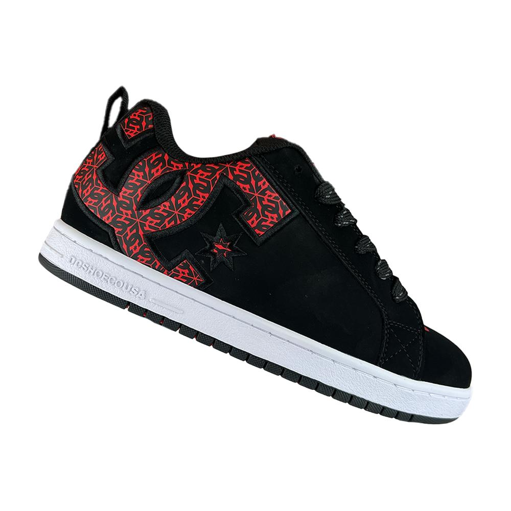 Foto 3 pulgar | Tenis Para Hombre Negros Rojos Court Graffik Dc Shoes Negro