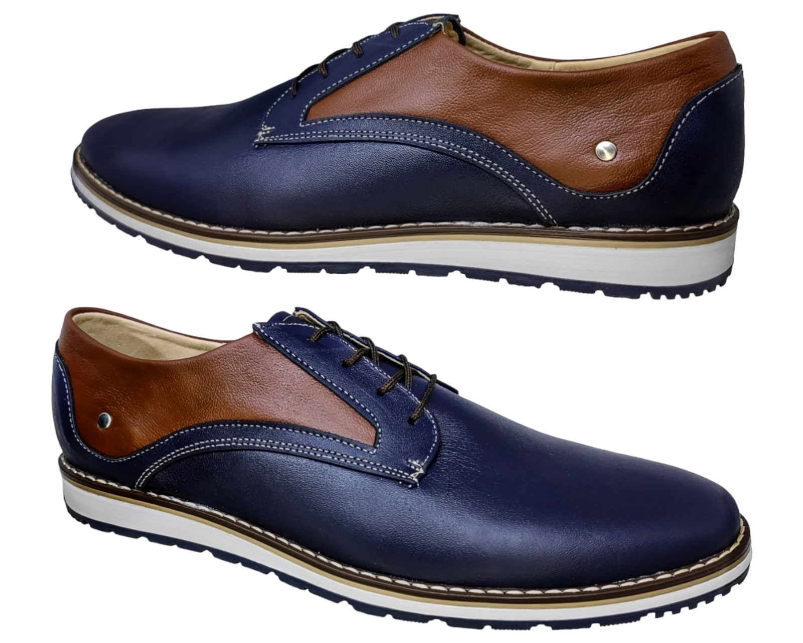 Foto 3 | Zapatos Para Hombre En Piel Vacuno Casuales Y Comodos 9tr