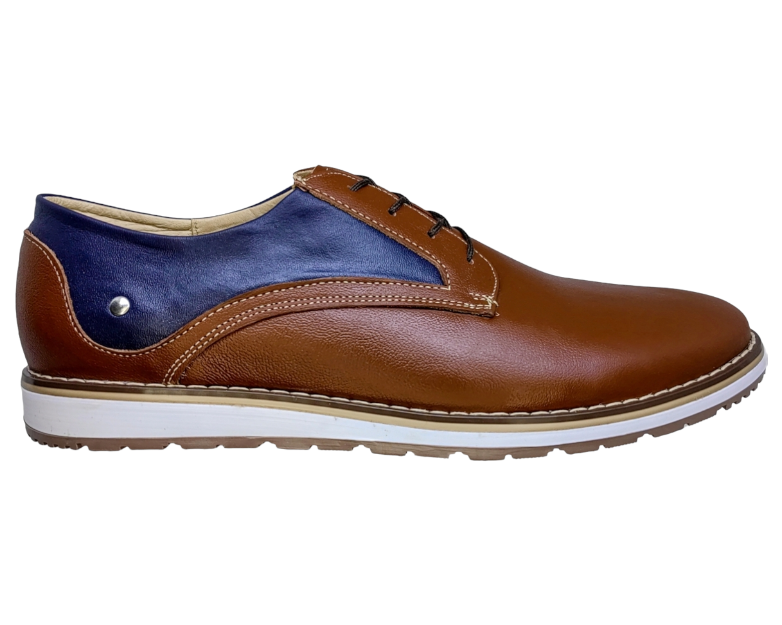 Foto 2 | Zapatos Para Hombre En Piel Vacuno Casuales Y Comodos 9tr