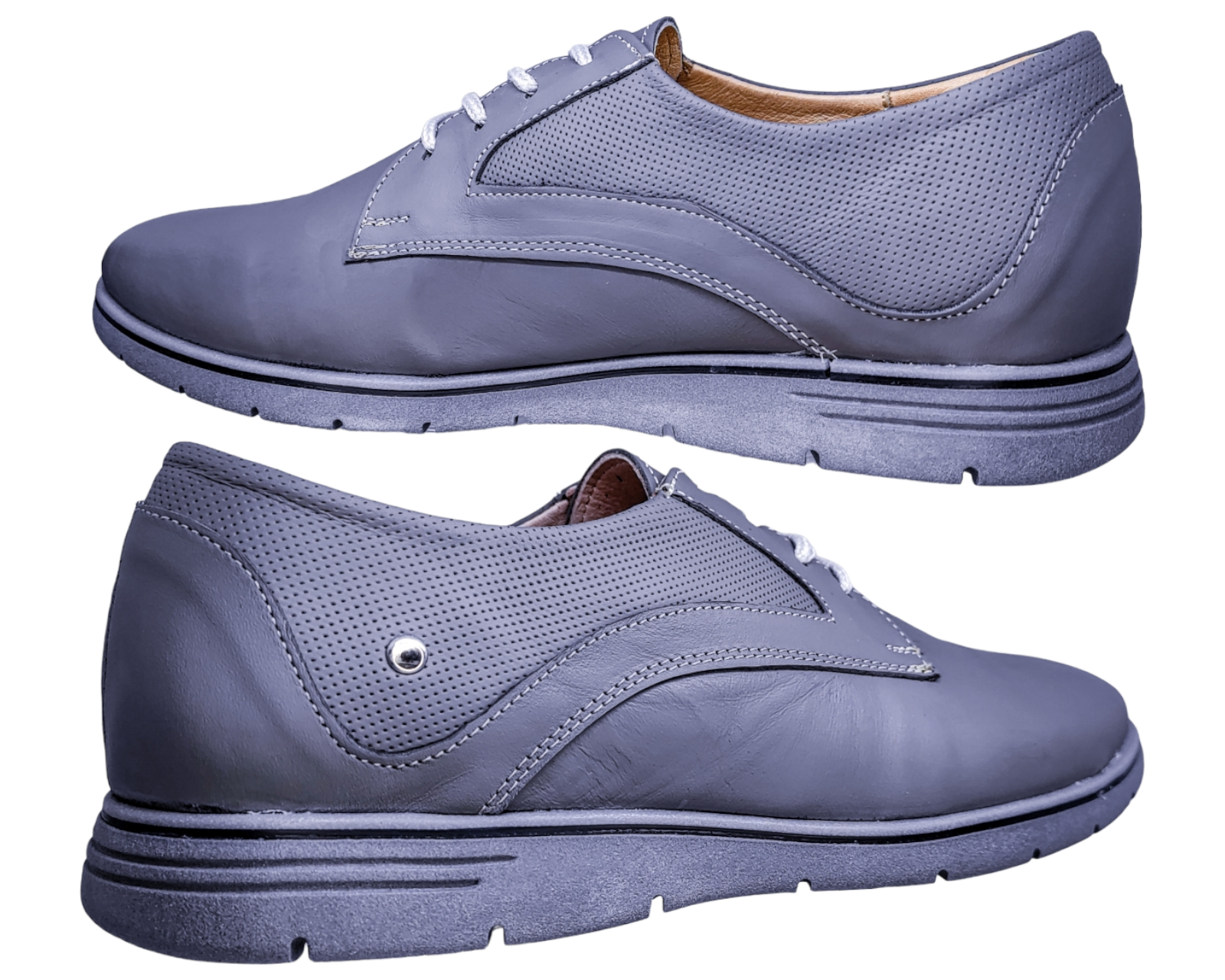 Foto 5 pulgar | Zapatos Para Hombre En Piel Vacuno Casuales Y Comodos 6rg