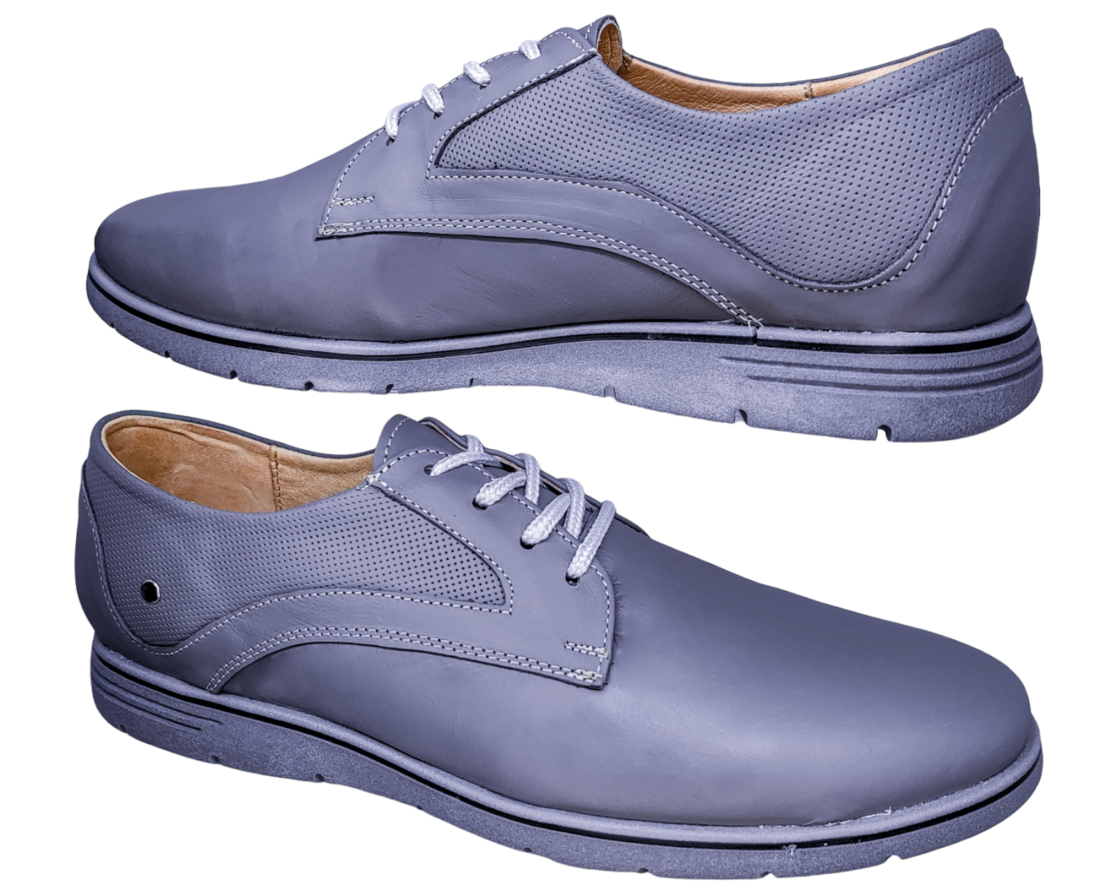 Foto 6 pulgar | Zapatos Para Hombre En Piel Vacuno Casuales Y Comodos 6rg