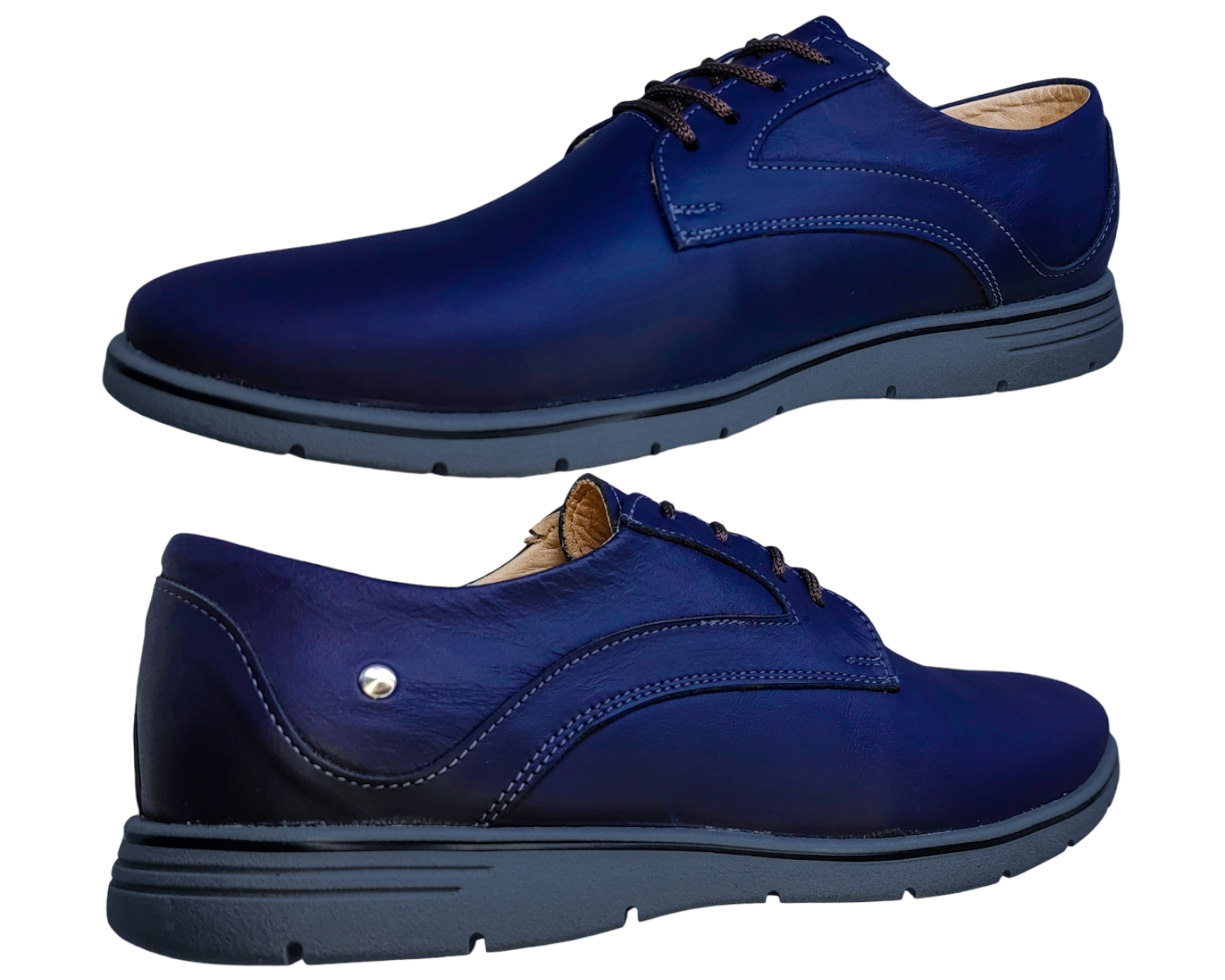 Foto 3 pulgar | Zapatos Para Hombre En Piel Vacuno Casuales Y Comodos 6rg