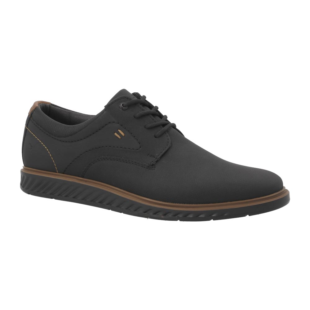 Zapato Custom Style 25000 Negro Para Hombre  Formal Vestir Casuales