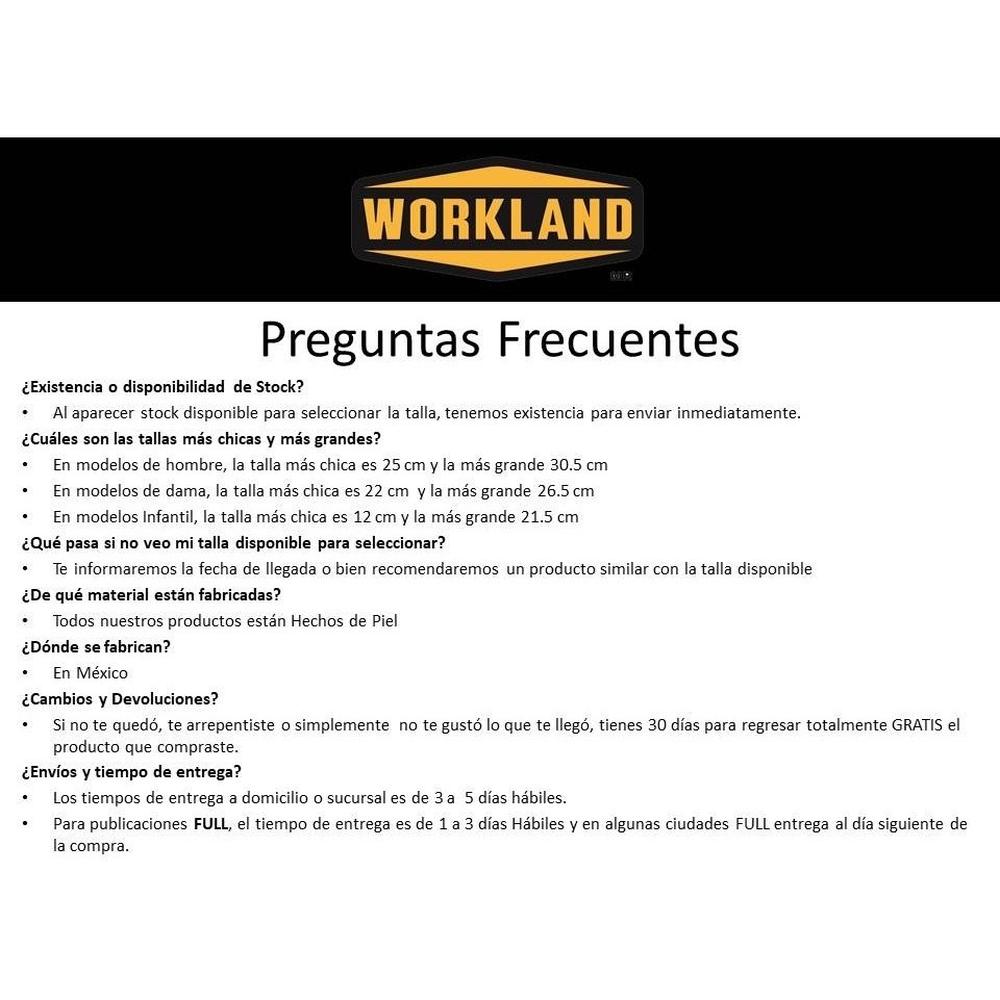 Foto 7 pulgar | Zapato Choclo Casual Para Hombre Workland 71301 Garmount Negro