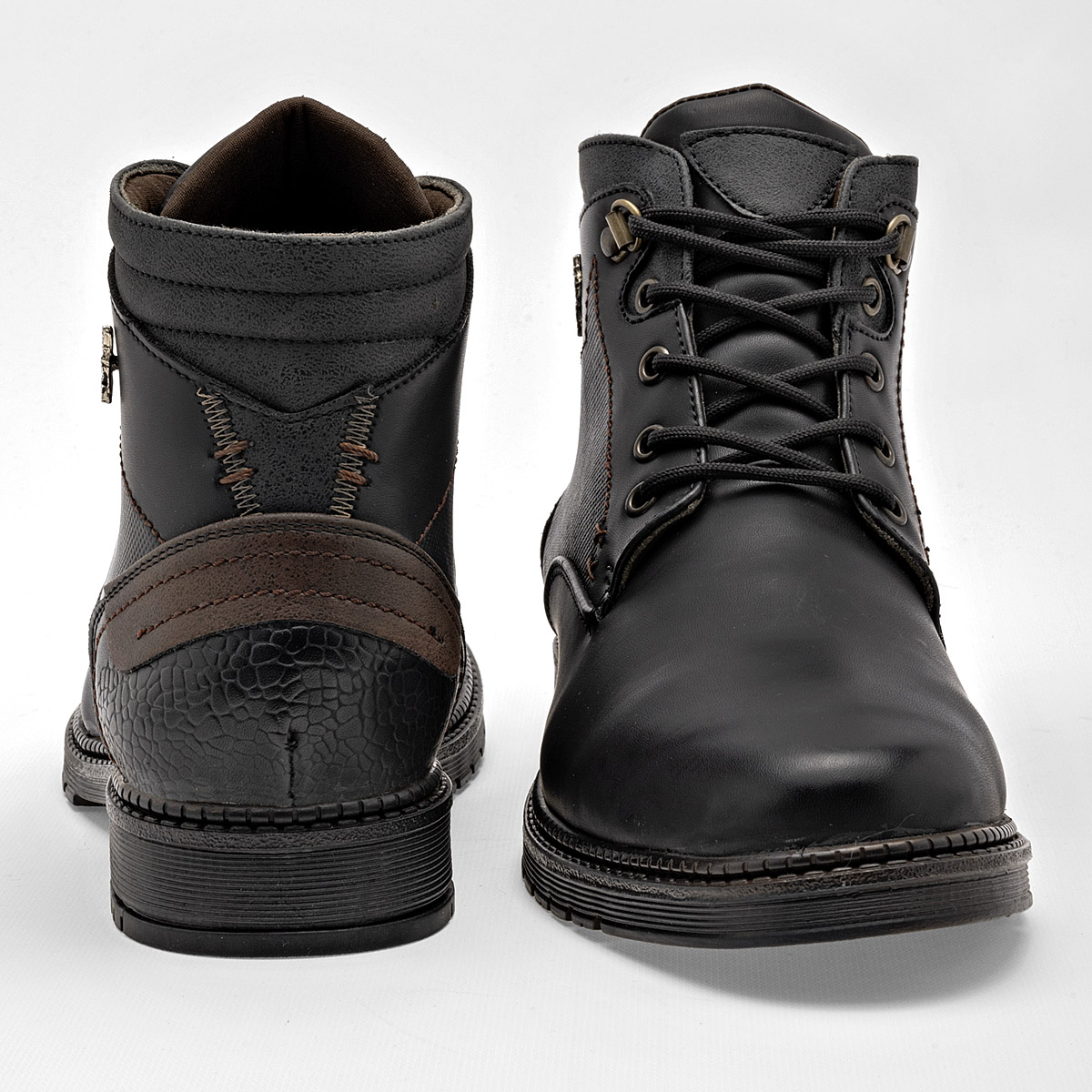 Foto 4 pulgar | American Polo Bota Para Hombre Negro