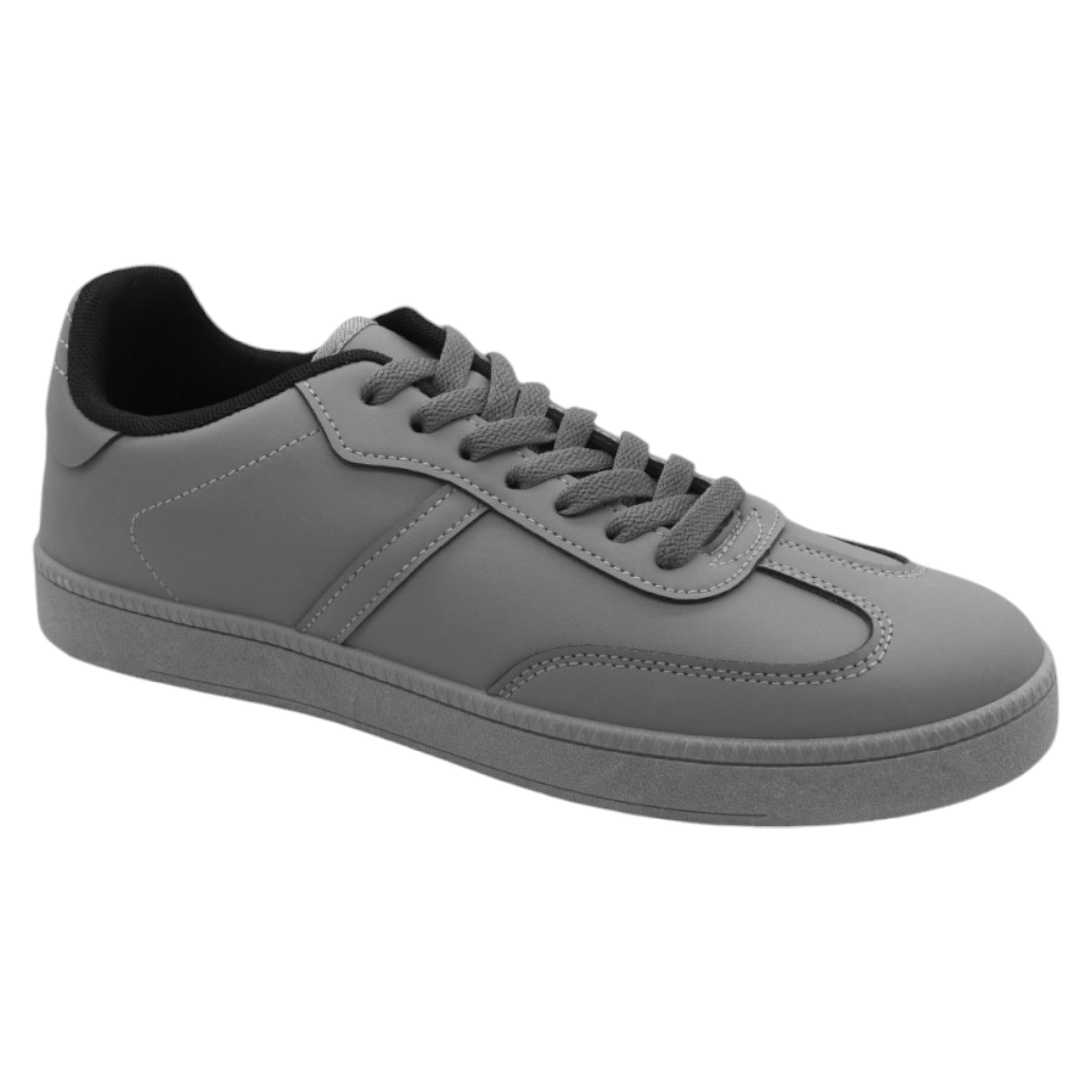 Foto 2 pulgar | Tenis con Cordones Piel Vegana Rbcollection Grises para Hombre