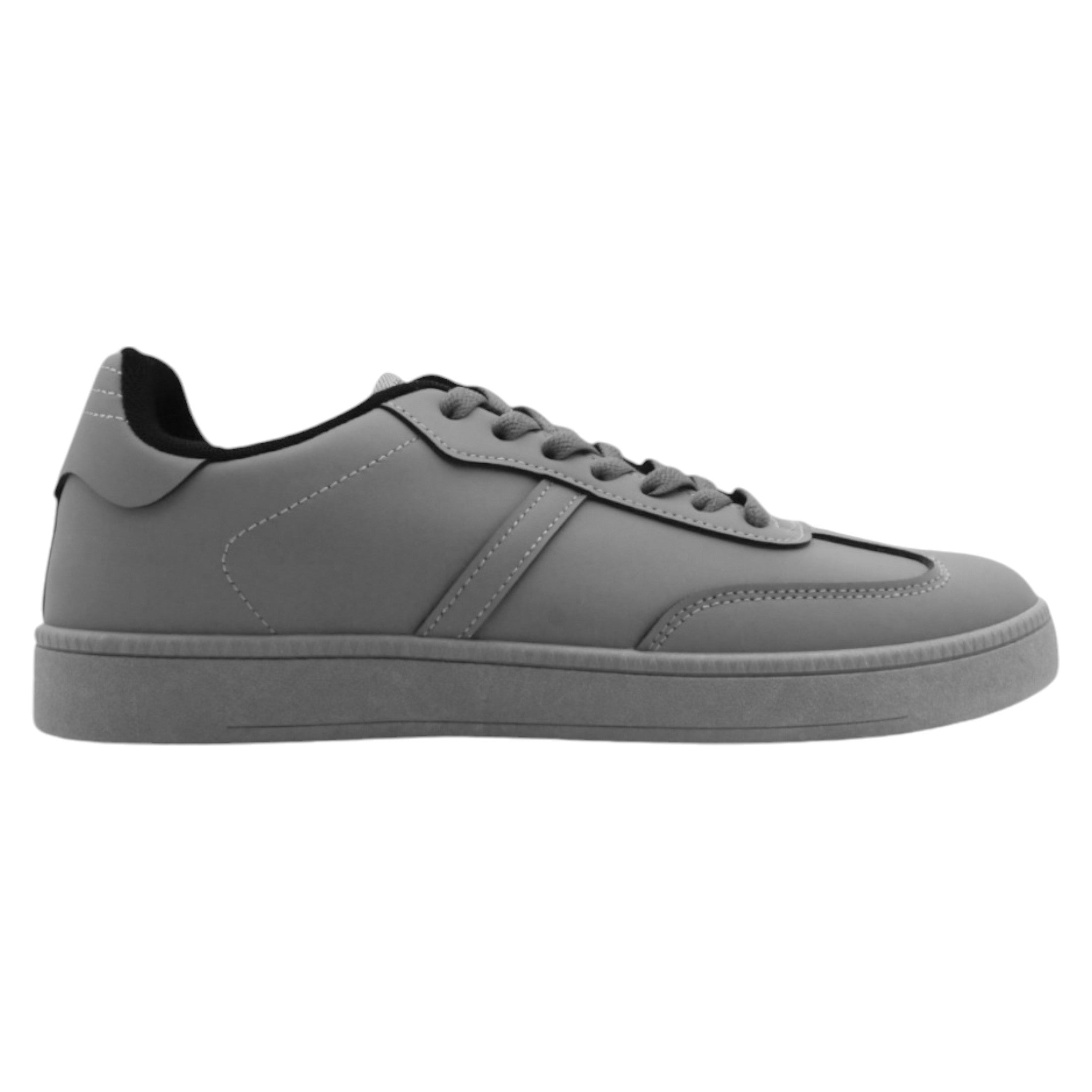 Foto 2 | Tenis con Cordones Piel Vegana Rbcollection Grises para Hombre