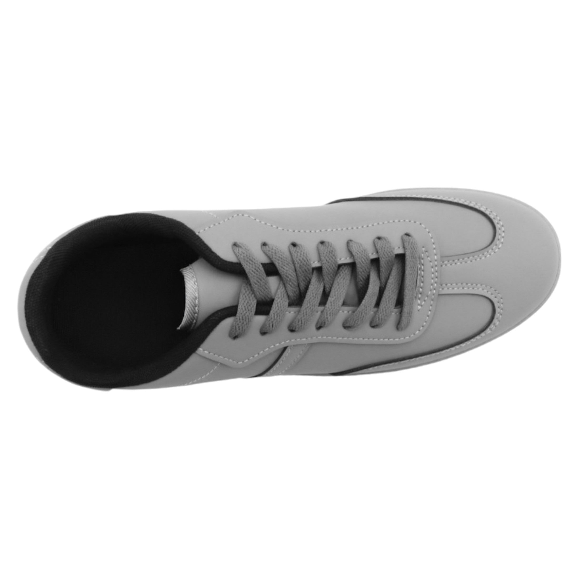 Foto 4 pulgar | Tenis con Cordones Piel Vegana Rbcollection Grises para Hombre