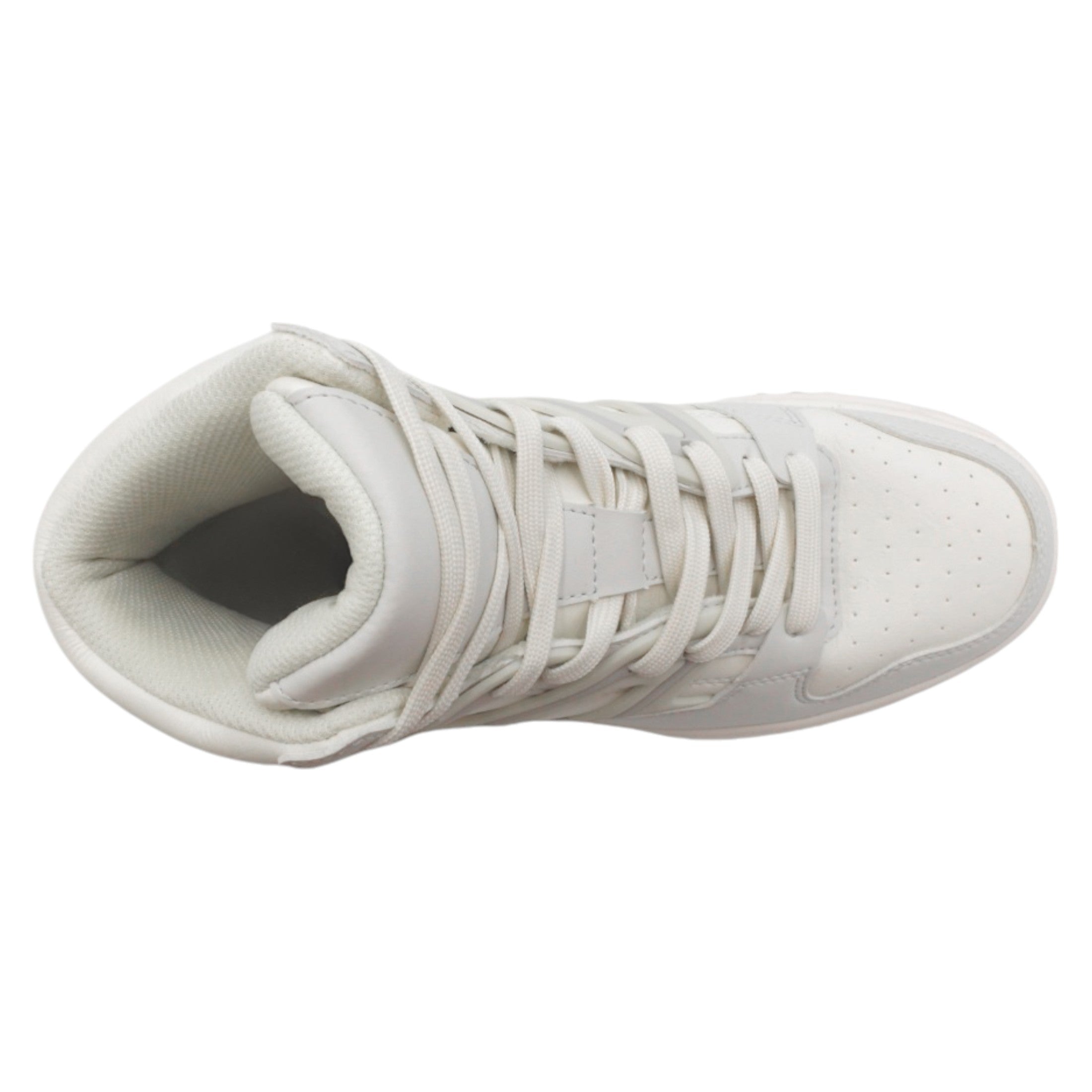 Foto 4 pulgar | Tenis Botín Rbcollection Exterior Piel Vegana Blanco para Hombre