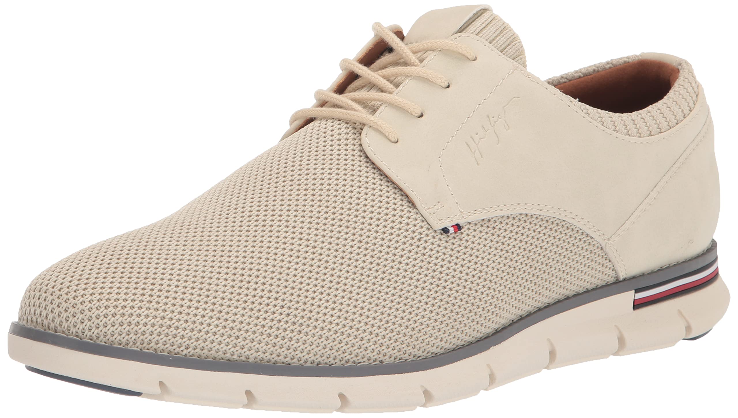 Zapatos Tommy Hilfiger Winner Oxford Para Hombre, Color Natural Claro, 8.5us - Venta Internacional.