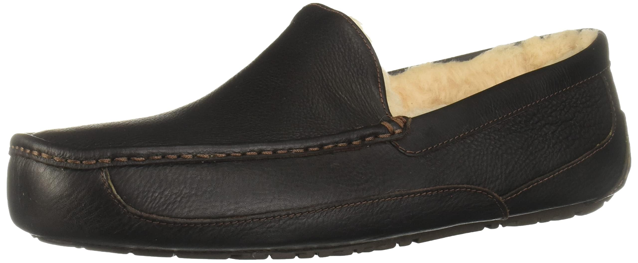 Zapatilla Ugg Ascot Para Hombre, Piel De Té China, Resistente Al Agua - Venta Internacional.