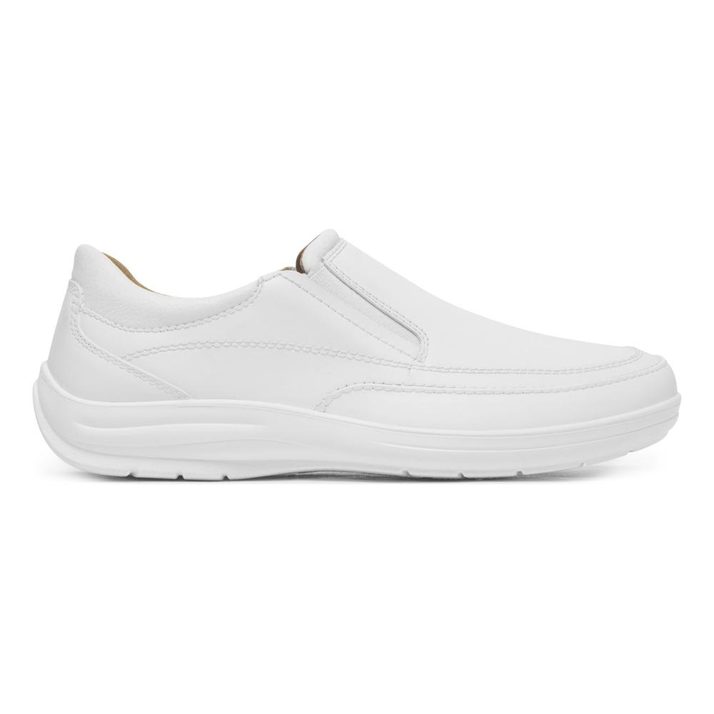 Zapato Flexi de Servicio Blanco Cómodo para Hombre