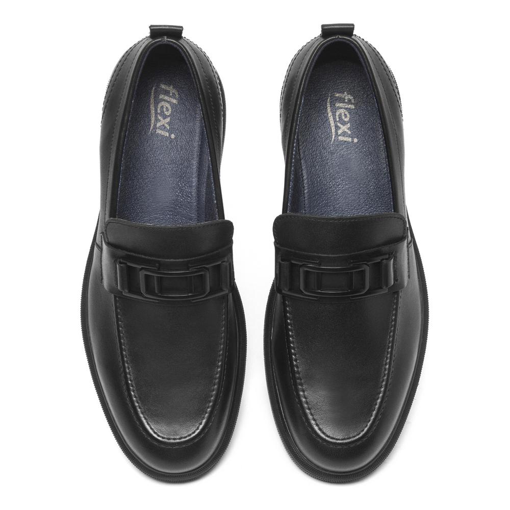 Foto 8 pulgar | Zapato Casual Flexi Negro Para Hombre [fff3726] Negro