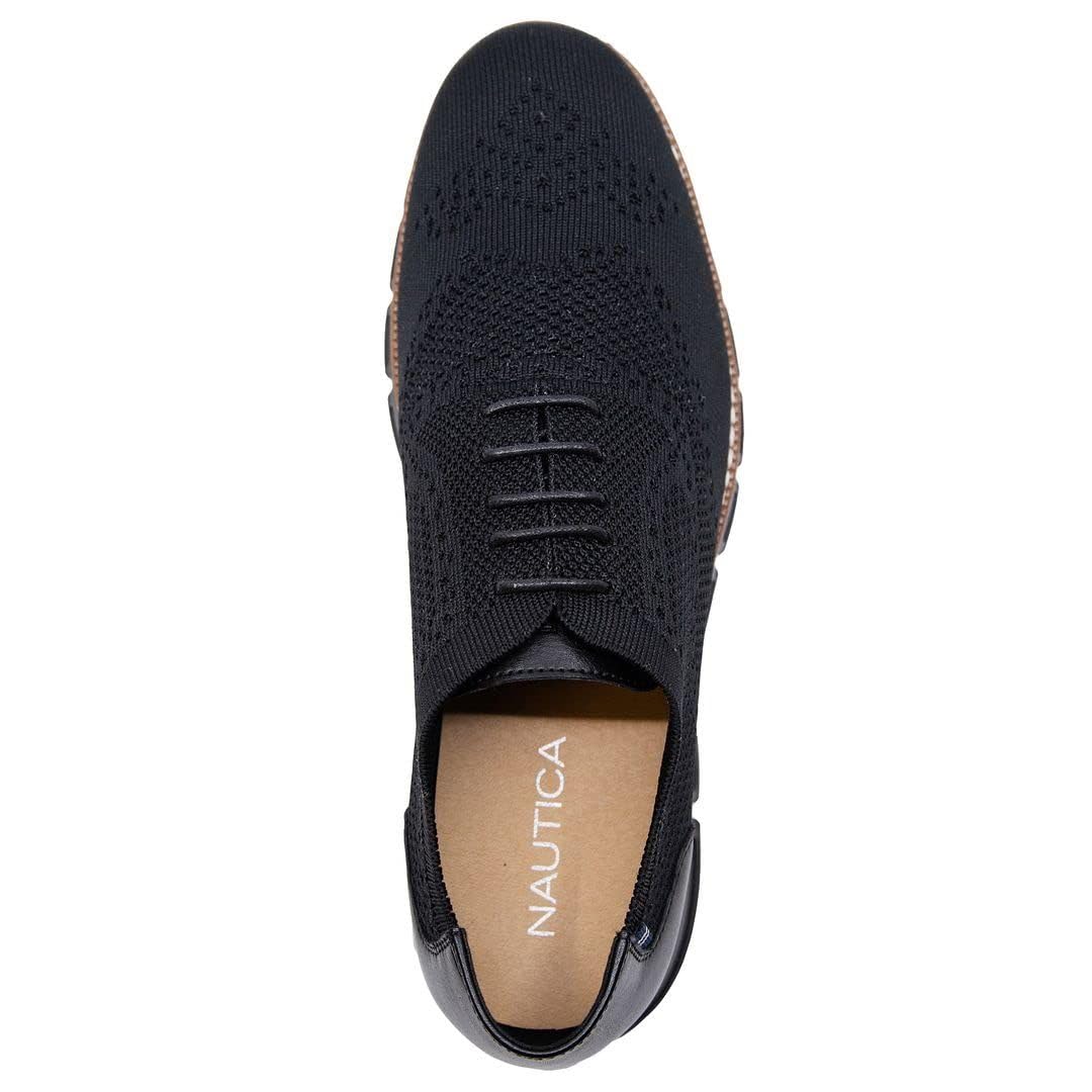 Foto 6 pulgar | Sneakers Nautica Wrenwood 3 Oxford Vestido De Punto Negro Para Hombre 13us - Venta Internacional.