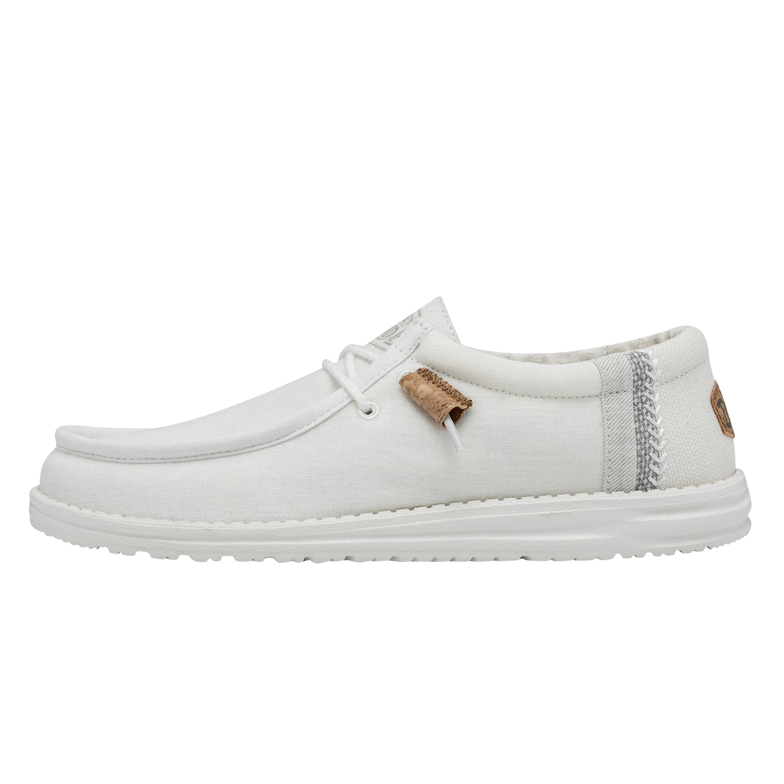Foto 2 pulgar | Mocasines Hey Dude Wally Break Stitch, Color Blanco, Talla 13, Para Hombre - Venta Internacional.