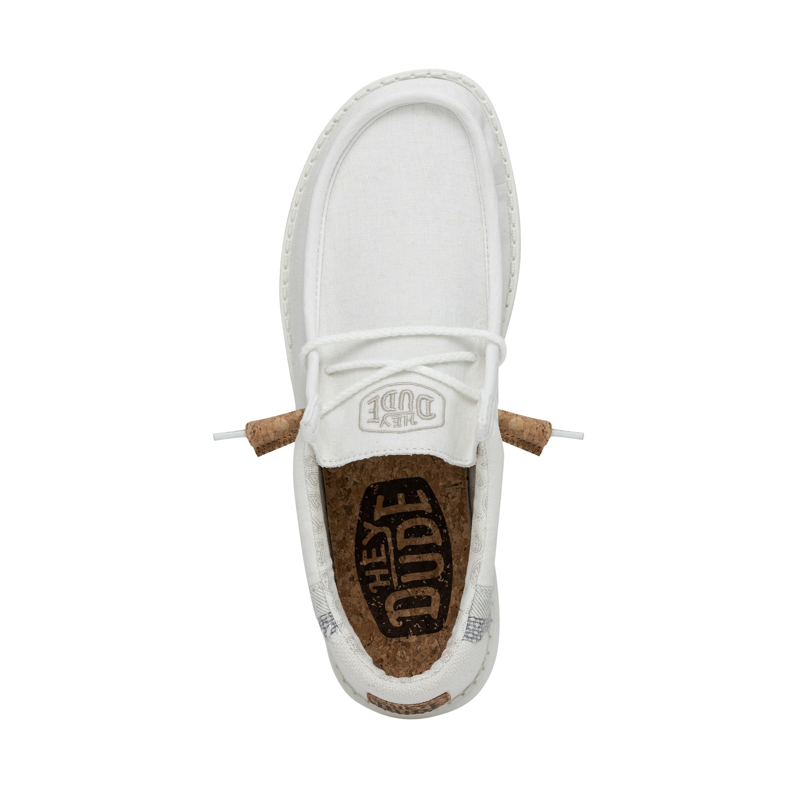Foto 3 pulgar | Mocasines Hey Dude Wally Break Stitch, Color Blanco, Talla 13, Para Hombre - Venta Internacional.
