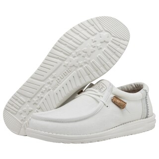 Foto 3 | Mocasines Hey Dude Wally Break Stitch, Color Blanco, Talla 13, Para Hombre - Venta Internacional.