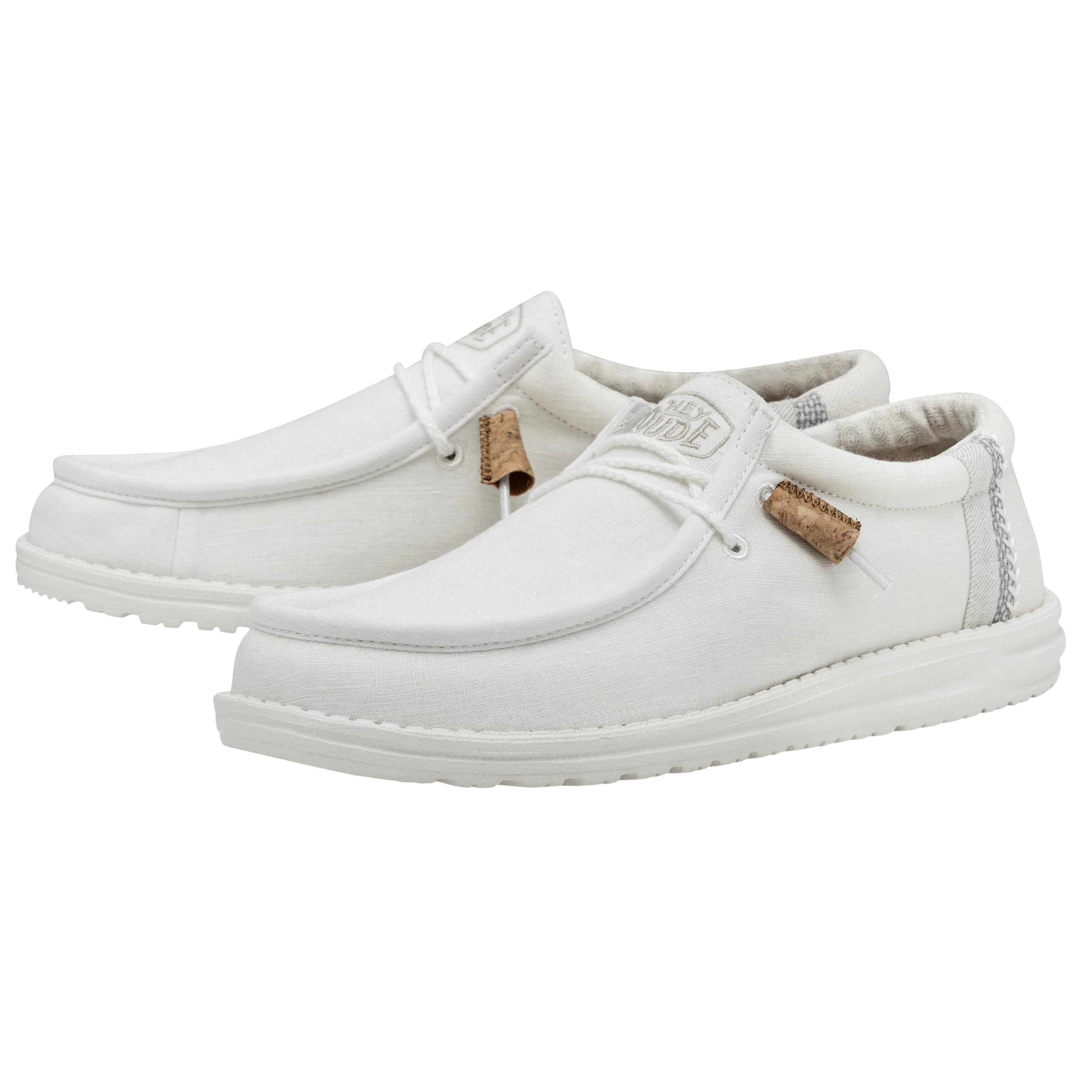 Foto 5 pulgar | Mocasines Hey Dude Wally Break Stitch, Color Blanco, Talla 13, Para Hombre - Venta Internacional.