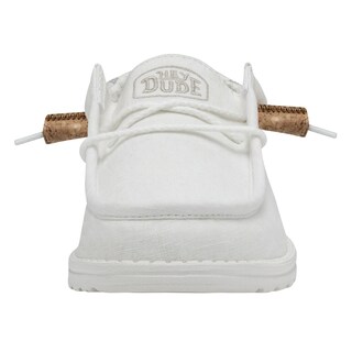 Foto 7 | Mocasines Hey Dude Wally Break Stitch, Color Blanco, Talla 13, Para Hombre - Venta Internacional.